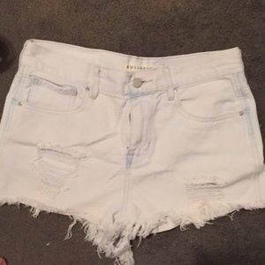 Bullhead Denim high rise jean shorts